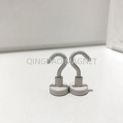 Sintered NdFeB Hook Magnet, N35,16KGS, Permenent Hook Magnets in White Color
