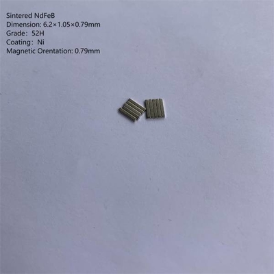 6.2×1.05×0.79 N42 Sintered NdFeB मैग्नेट नियोडिमियम आयरन बोराइड मैग्नेट