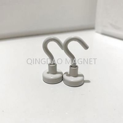 Sintered NdFeB Hook Magnet, N35,16KGS, Permenent Hook Magnets in White Color