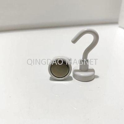 Sintered NdFeB Hook Magnet, N35,16KGS, Permenent Hook Magnets in White Color