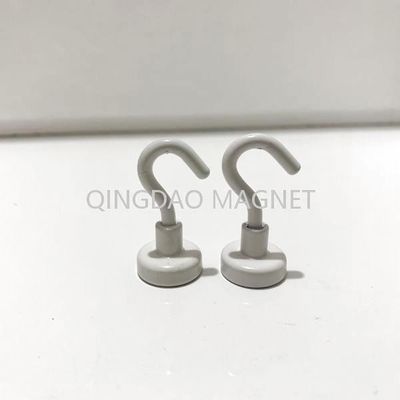 Sintered NdFeB Hook Magnet, N35,16KGS, Permenent Hook Magnets in White Color